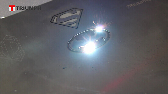 60W Fiber Laser Marking Machine engraving stainless steel batman