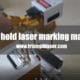 Hand held laser marking machine video