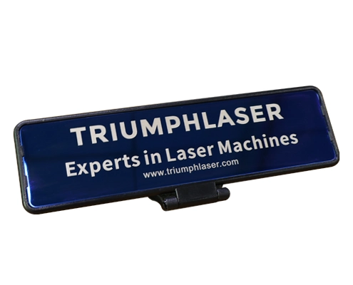 Laser marking engraving of coated metals, triumph fiber laser marking machine
