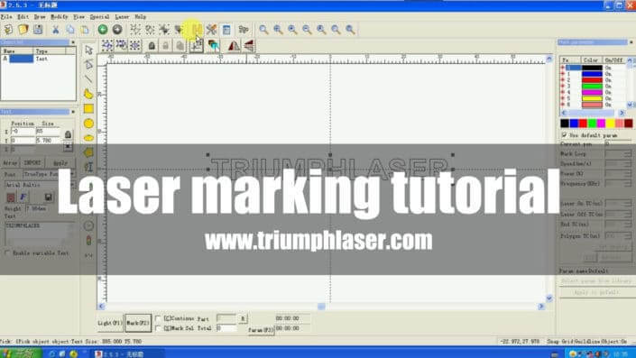 Laser marking tutorial