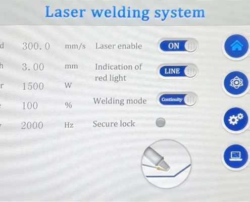 Reference for Triumph Laser Welding Process Parameter Settings