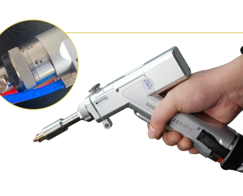 no laser coming out of the laser welding head