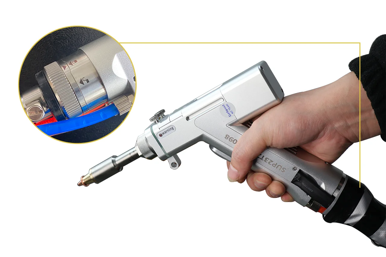 no laser coming out of the laser welding head
