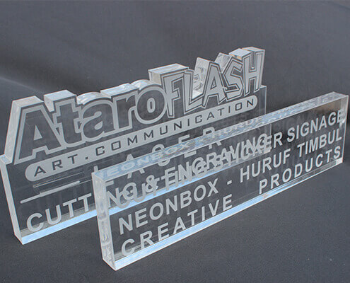 acrylic laser cutting engraving cutter sample