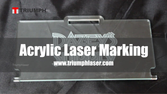 acrylic laser marking white color