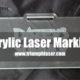 acrylic laser marking white color