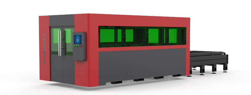 Enclosed sealed surrounded fiber laser cutting machine