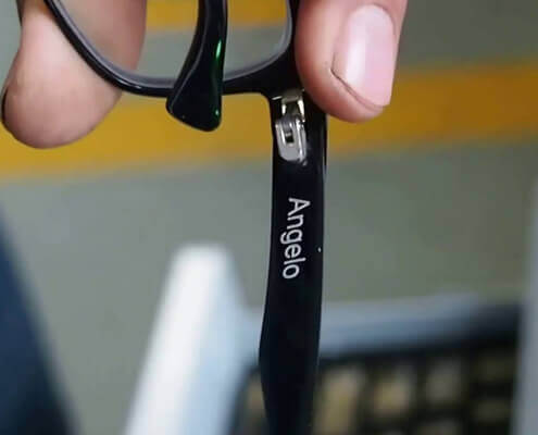 glasses frames code laser marking