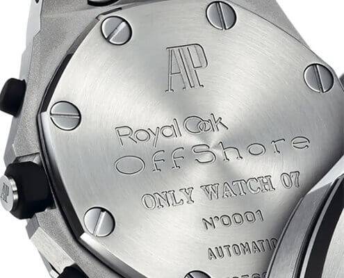 laser marking on watches